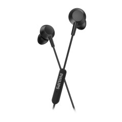 Philips TAE5008BK Black Wired Headphones - Premium Sound Quality & Stylish Design